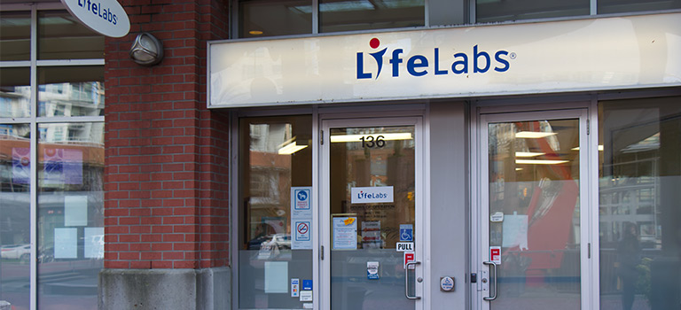 LifeLabs Logo, LifeLabs Storefront, LifeLabs Signs